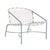 Brown Jordan Kantan Aluminum Lounge Chair in Harbor with White Lite Vinyl Strapping For Sale