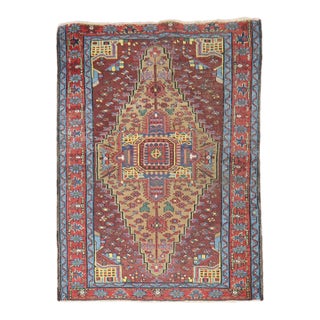 Early 20th Century Persian Serab Geometric Rug - 3'4" x 4'5" For Sale