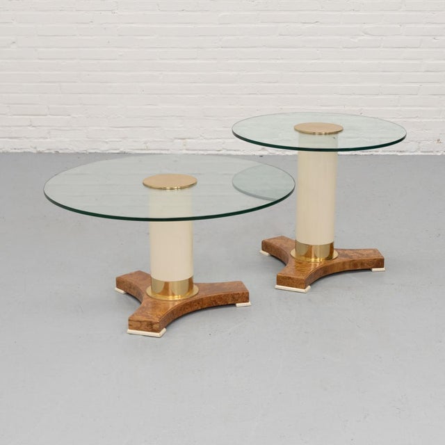 Art Deco Style Tables attributed to Thörmer, 1980s, Set of 2 For Sale - Image 12 of 12