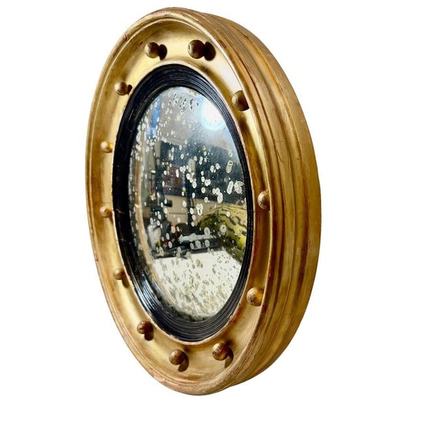 Traditional 19th Century Regency Convex Mirror, Circa 1820 For Sale - Image 3 of 6