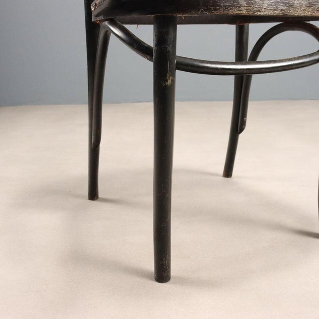 Brown Thonet-Style Chair with Beech Wood Frame For Sale - Image 8 of 11