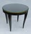 C. 1980's Donghia "Essence" Collection Round Side/End Table Satin Black Lacquer Finish With Brushed Brass Details For Sale - Image 10 of 18