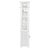 Mid 20th Century Pair of Petite White Lacquer Faux Bamboo & Wicker Étagère Cabinets For Sale - Image 5 of 9