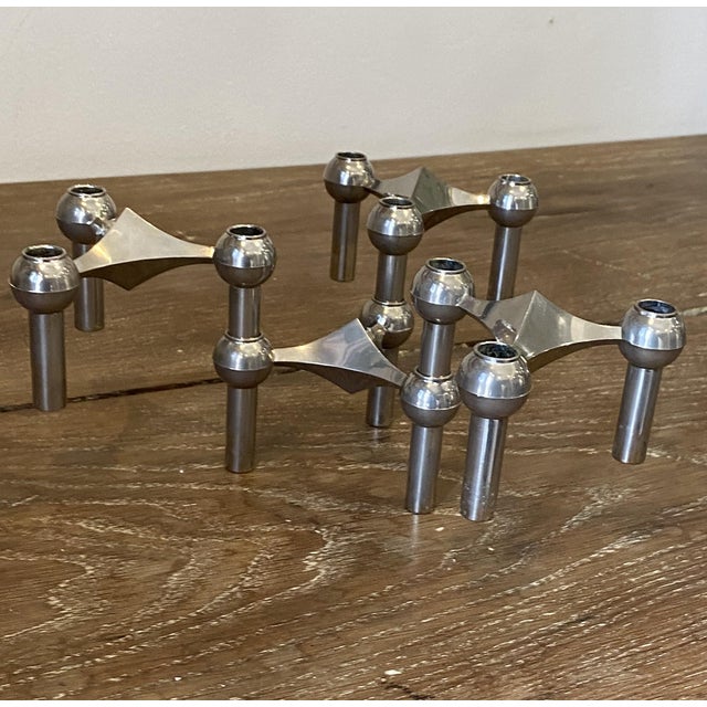 Vintage Modular S22 Candleholders, 1970, Set of 4 For Sale - Image 14 of 18