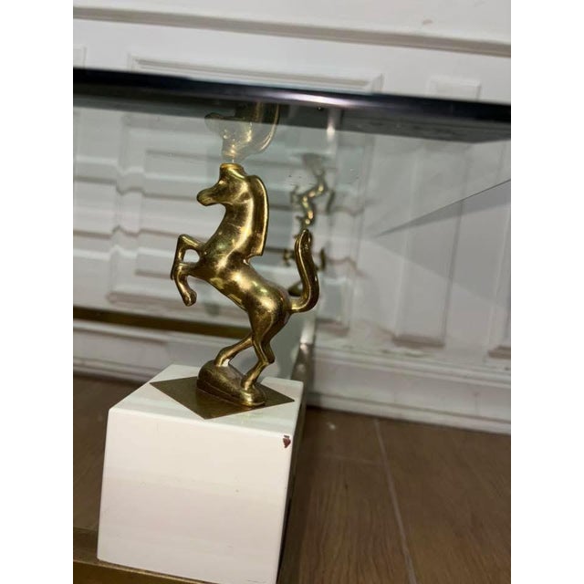 Vintage Coffee Table with Horses, 1950 For Sale - Image 6 of 8