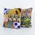 Mid-Century Modern Uzbek Ikat Velvet Pillow Cover 19'' X 20'' - Set of Two For Sale - Image 3 of 4