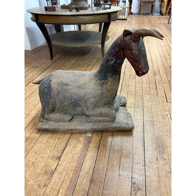 Antique Primitive Thai Ram Sculpture For Sale - Image 18 of 18