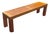 Teak Backless Bench, 5 Feet Long For Sale