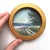 Wood Original Painting Wall Decor Small Framed Wall Art by Valeriya Serova - Set of 3 For Sale - Image 7 of 13