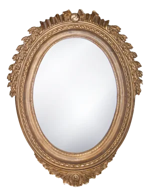 Neoclassical Regency Style Acanthus Gold Foil Hand-Carved Wooden Mirror, 1970