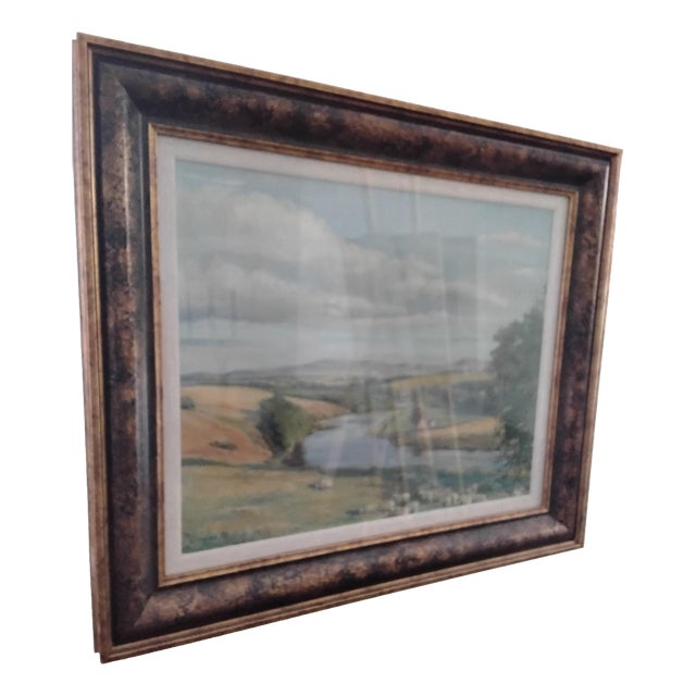 Joyce Butler, Britsh Countryside Scene, 1975, Oil on Board, Framed For Sale