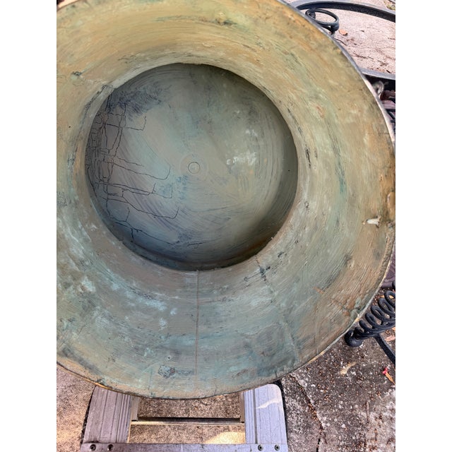 Vintage Bigger Than Average Bronze Asian Rain Drum Table For Sale - Image 12 of 12