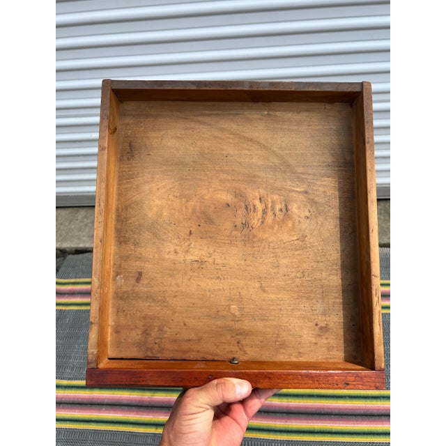 A Hepplewhite Cherry Tapered Leg One Drawer Side Table, Pennsylvania, Circa 1800 For Sale - Image 11 of 12