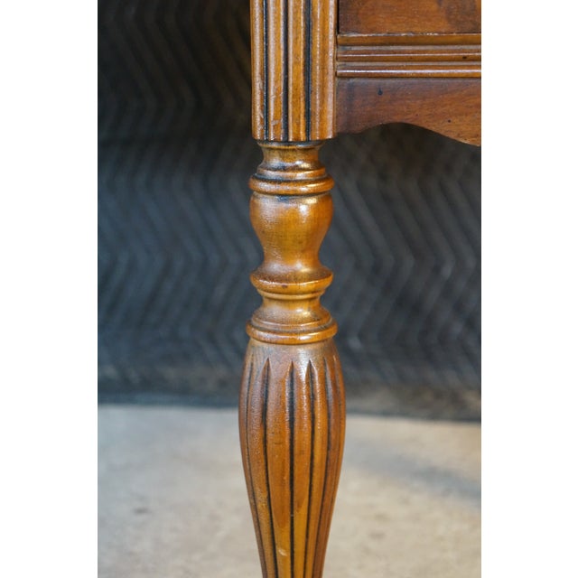 Antique William & Mary Style Walnut Dressing Table Dresser Vanity Mirror For Sale - Image 15 of 18