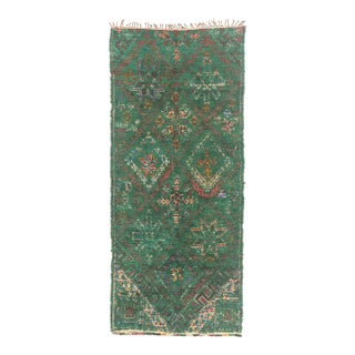 Vintage Beni MGuild Moroccan Rug, 06'09 X 15'08 For Sale