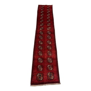 Vintage Turkmen Bokhara Tekke Gul Runner - 2'11" X 9'10" For Sale