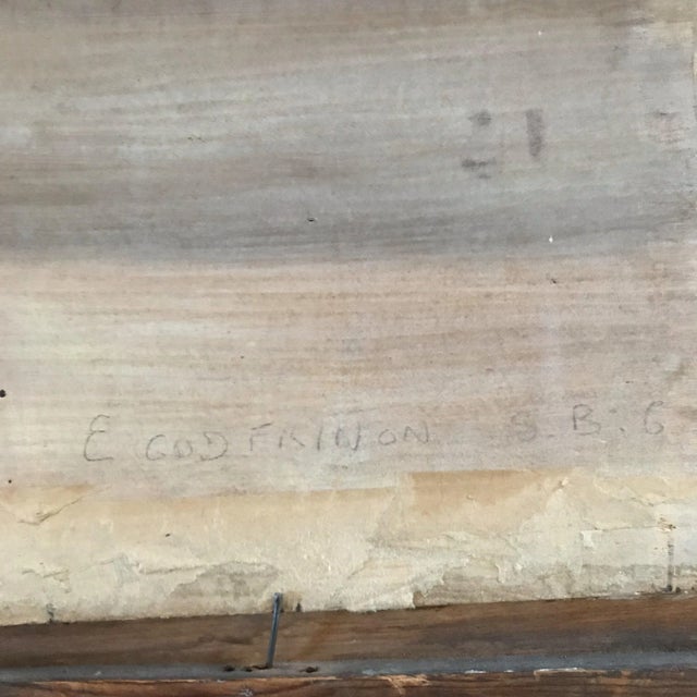 1920s 1920s French Nautical Impressionist Oil Painting by E. Godfrinon, Framed For Sale - Image 5 of 9