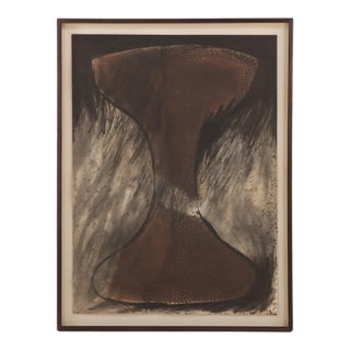 1990s Beverly Pepper, Signed Etching Titled Janus Brown. For Sale