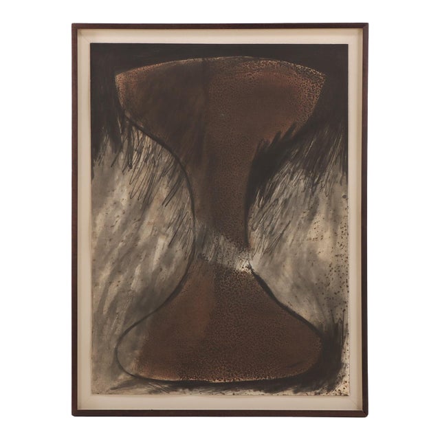 1990s Beverly Pepper, Signed Etching Titled Janus Brown. For Sale