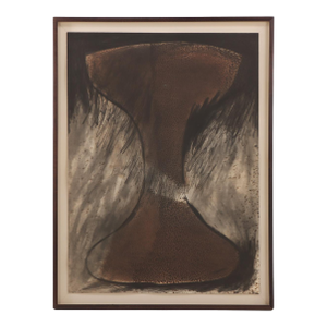 1990s Beverly Pepper, Signed Etching Titled Janus Brown.