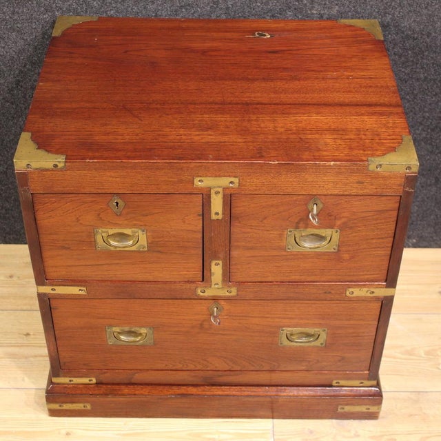 20th Century English Naval Bedside Tables, 1960s, Set of 2 For Sale - Image 9 of 13