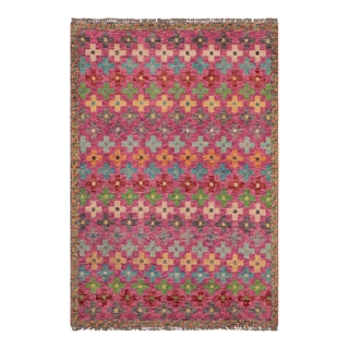 Boho Chic Balochi Brayden Hand Knotted Wool Rug - 3'4'' X 4'10'' For Sale