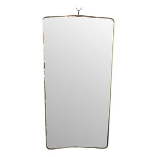 Brass Wall Mirror, 1959 For Sale
