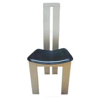 Black & White Italian Dining Chairs by Pietro Costantini for Ello, 1970s, Set of 8 For Sale