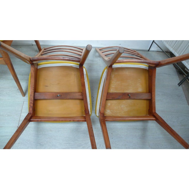 Chairs with Butterfly Ladder Back, 1960s, Set of 4 For Sale - Image 6 of 7