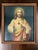 Pair of Rare Antique Religious Framed Prints of the Sacred Heart of Jesus and the Immaculate Heart of Mary For Sale - Image 4 of 18