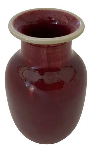 Late 20th Century Chinese Sang De Boeuf Small Vase