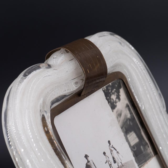 Murano Glass Photo Frame by Archimede Seguso for Seguso Vetri D'arte, 1940s For Sale - Image 10 of 18