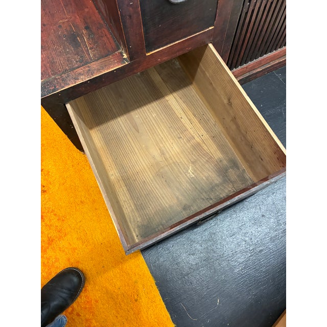Brown Antique Step Tansu Cabinet (Kaiden Dansu) Staircase Chest For Sale - Image 8 of 16