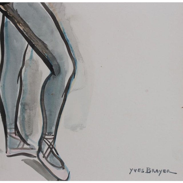 Yves Brayer, Muriel Belmondo at the Barre, 1962, Watercolor For Sale - Image 8 of 15