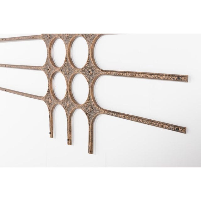 Casted Door Fixture Surface Relief, 1980s For Sale - Image 4 of 7