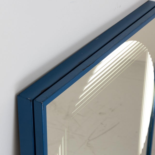 Black Brama Mirror by Gianni Celada for Fontana Arte, 1970s For Sale - Image 11 of 15