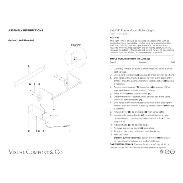 Thomas O'Brien for Visual Comfort Signature Kidd 18" Frame Mount Picture Light in Bronze For Sale - Image 13 of 14
