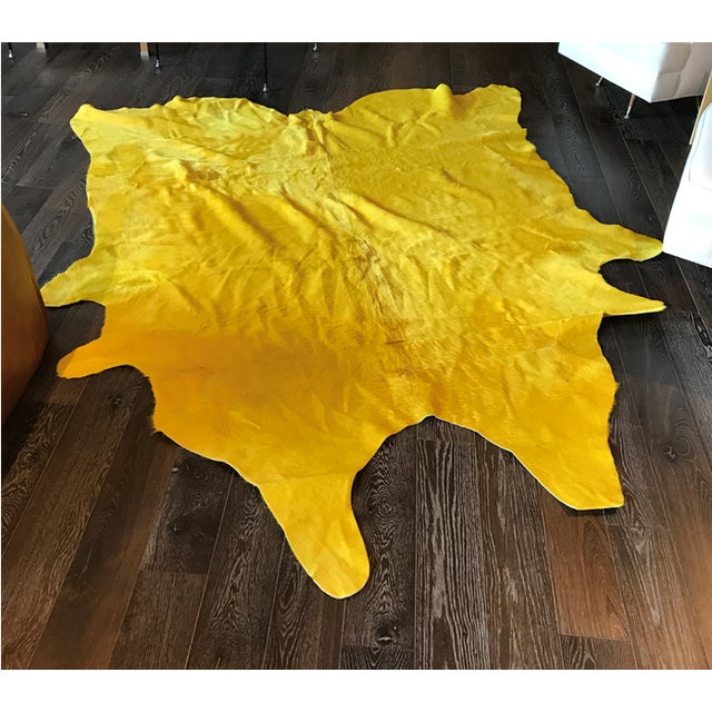 Yellow Cowhide Rug (Large) Chairish