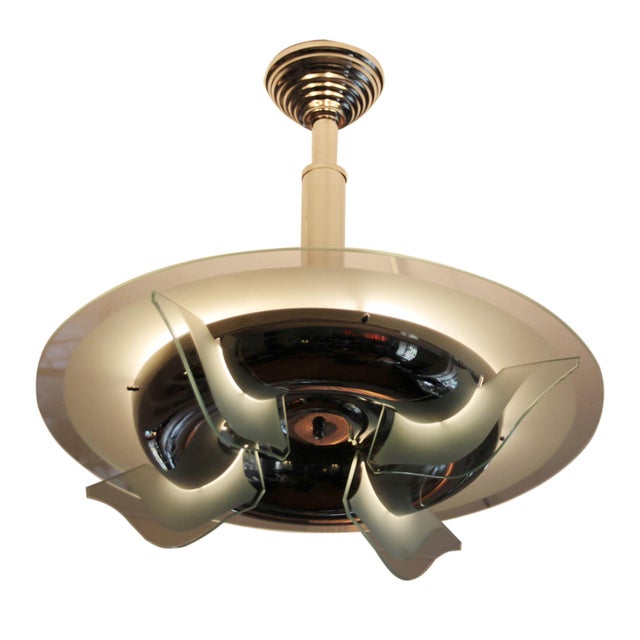 French Art Deco Pendant Lamp, 1930s For Sale - Image 12 of 12