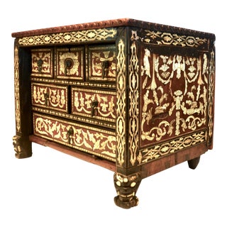 17th Century Spanish Colonial Marquetry Varqueno Table Cabinet For Sale