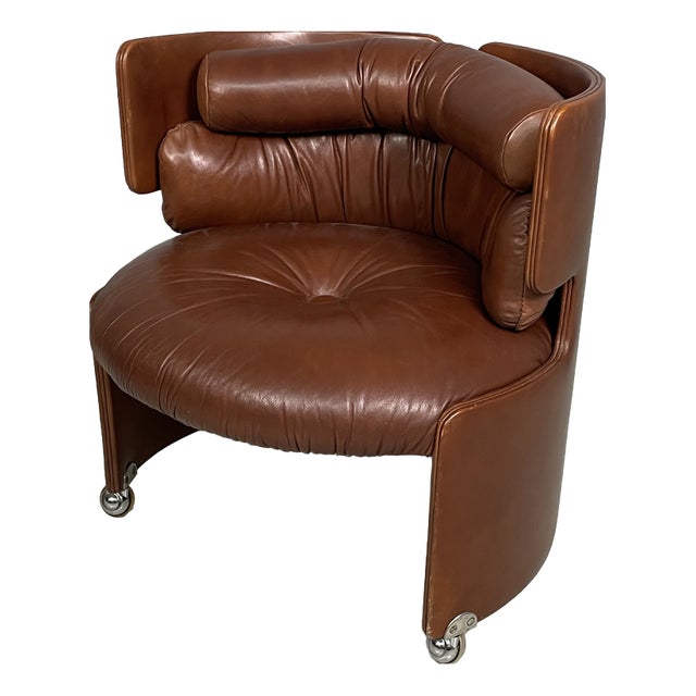 Mid-Century Modern Italian Armchair by Luigi Massoni for Poltrona Frau, 1960s For Sale