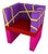 Festa Mobile Sonia Seat in Powder-Coated Aluminum by Altreforme For Sale
