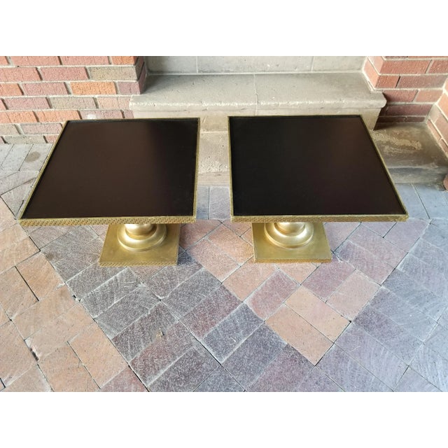 Hollywood Regency 1950s Hollywood Regency Side Tables - a Pair For Sale - Image 3 of 9