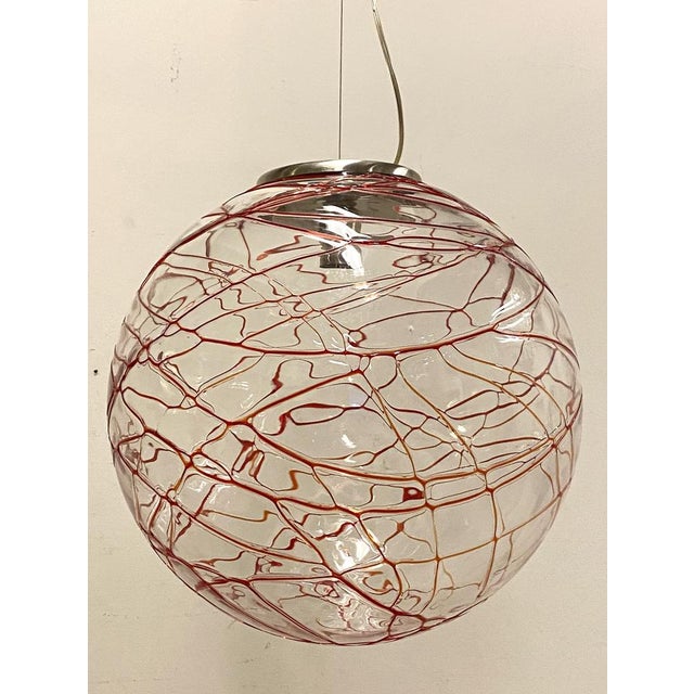 Murano Glass Chandelier, 1980s For Sale - Image 4 of 9