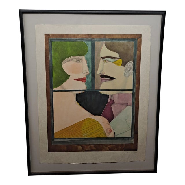 Richard Lindner (German American) 1901 - 1978 Lithograph Signed and Numbered 46/50 For Sale