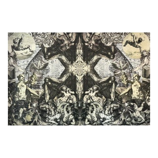 Rufino Jimenez "Spearation" (2014), Monumental Collage on Sheet Metal, 90″ × 60″ For Sale