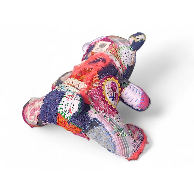 Early 21st Century Cura Art Teddy in Textile from Noir Catharsis, 2025 For Sale - Image 5 of 10