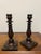 1900 - 1909 Early 20th Century Edwardian Hand Turned Mahogany Candlesticks - A Pair For Sale - Image 5 of 12
