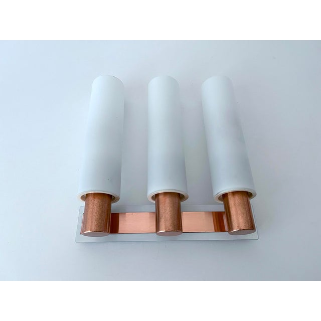 Metal Vintage Sconce in Glass from Kaiser, 1960s For Sale - Image 7 of 14