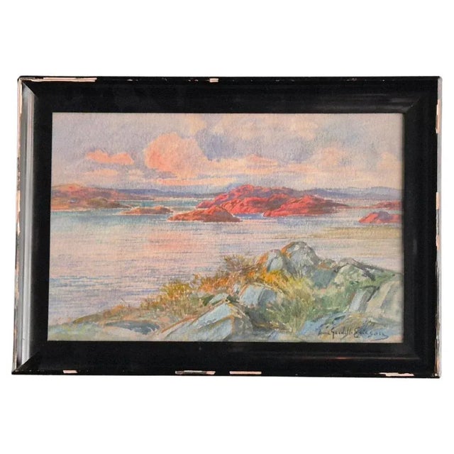 Anna Gardell-Ericson, Stockholm Archipelago, Watercolor, Framed For Sale - Image 10 of 10